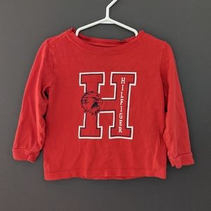 Tommy Hilfiger red long sleeved shirt